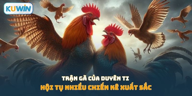 Trận gà của Duyên Ti hội tụ nhiều chiến kê xuất sắc
