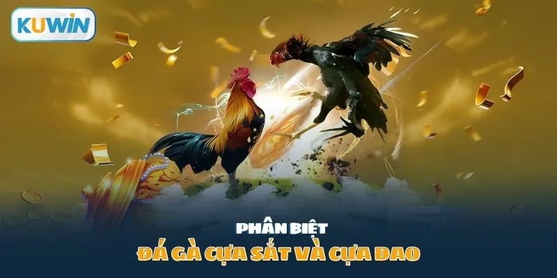 phân biệt đá gà cựa sắt và cựa dao